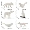white wolf, harp seal, polar bear, snow owl, white fox, moby dic