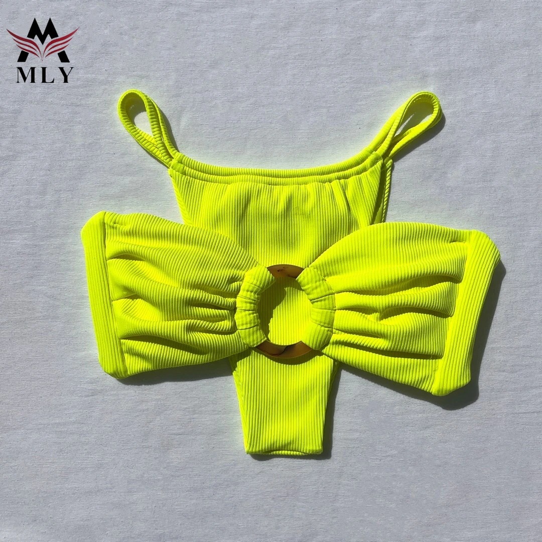 2023 New Women's Triangle Seamless Swimsuits High Quality Fabric Luxury