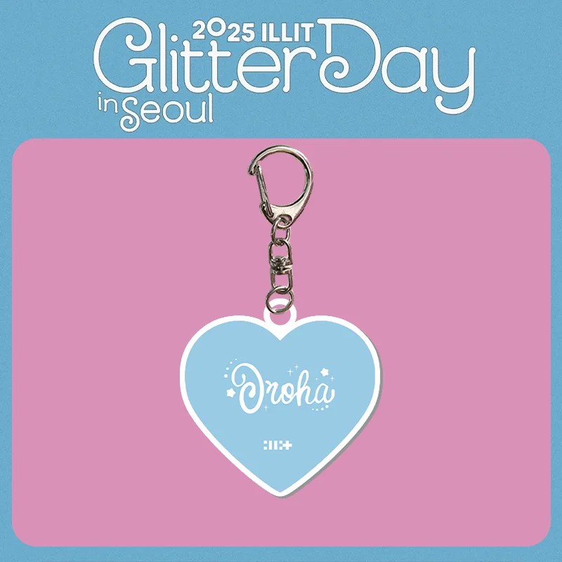 Kpop ILLIT GLITTER DAY in SEOUL Keychain 2025 - Fans Acrylic Pendant
