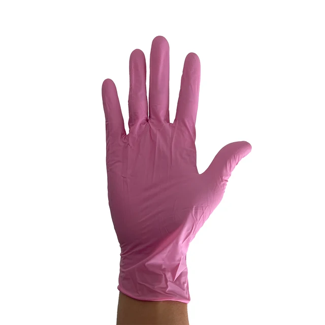 Wholesale Good Quality Bule Black color Vinyl Nitrile Blend Glove Synthetic Nitrile Gloves High Elastic Powder Free