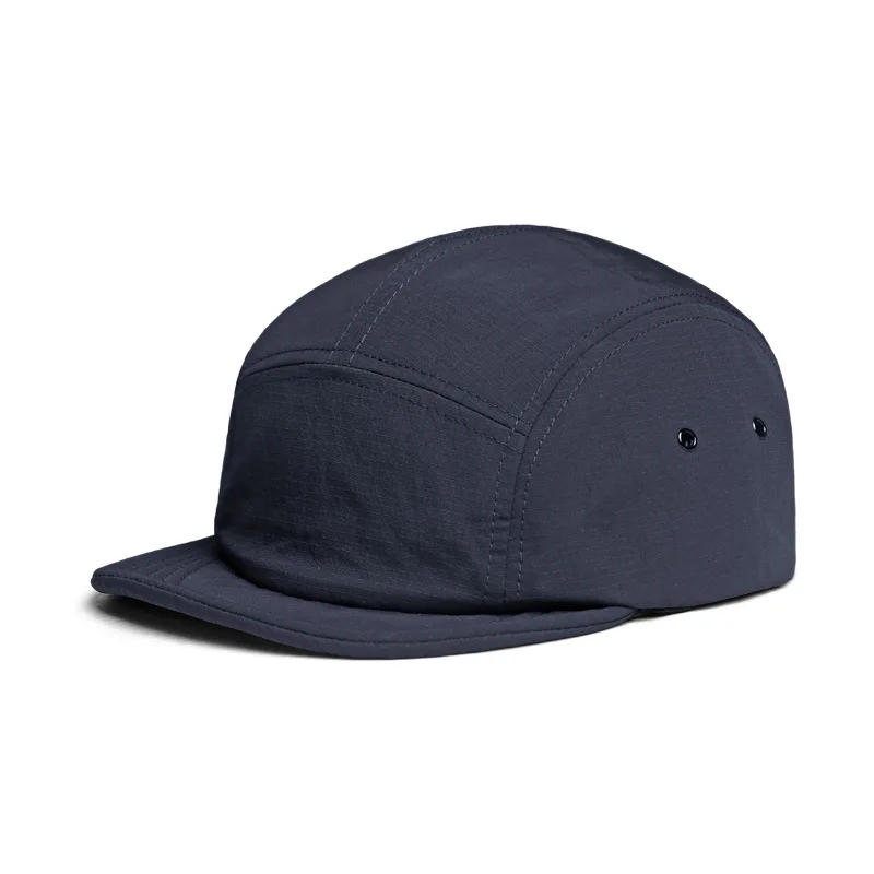 Baseball Caps Panel Short Brim Hat Blank Flat Bill Panel Cotton  Twill Camper Hat 6714