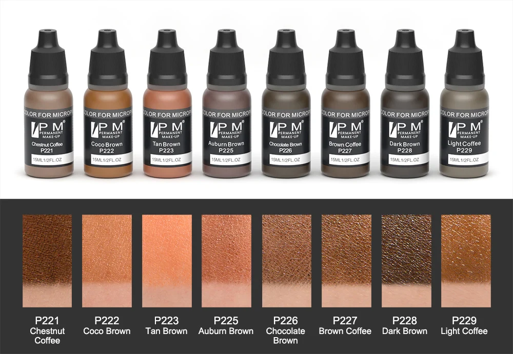 Органический пигмент PM Перманентный макияж 72 цвета подводка для глаз бровей губ волос кожи головы микропигментация PMU тату-чернила