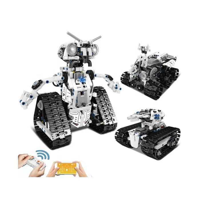Diy Assembled Electric Robot Remote Control App Programming Robot Model Assemble Building Block Toys