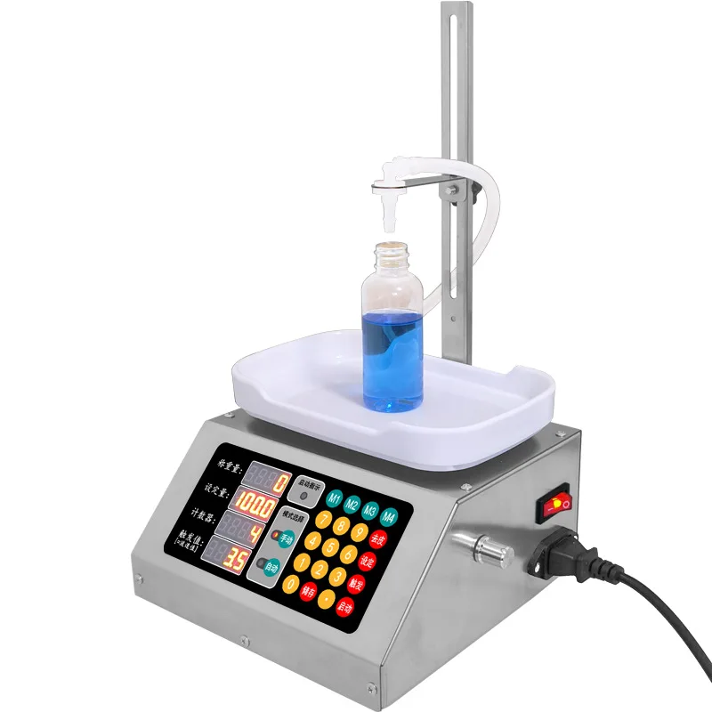 TEBAK  Honey Liquid Milk Filling Machine Spray Bottle  Edible Oil Sesame Paste Bench Type Small Automatic Filling Machine