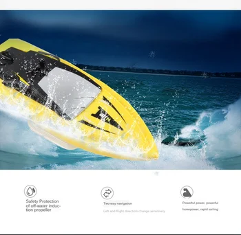 HOSHI TKKJ H116 RC Boat Toys 1:47 3CH 50M Long Control Distance Mini  RTR Speed 20mins Play Time Children's Water Toys