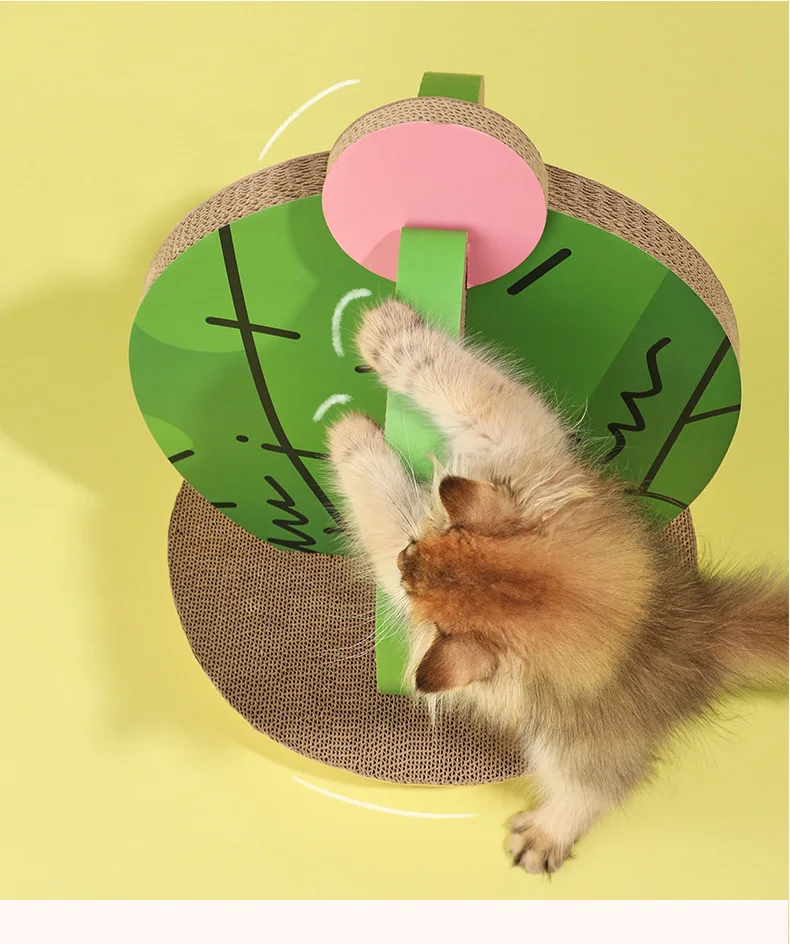 Customized Design Cactus Image Sailboard Image Cat Scratching Post Cardboard Cat Scratcher Oem Odm Available