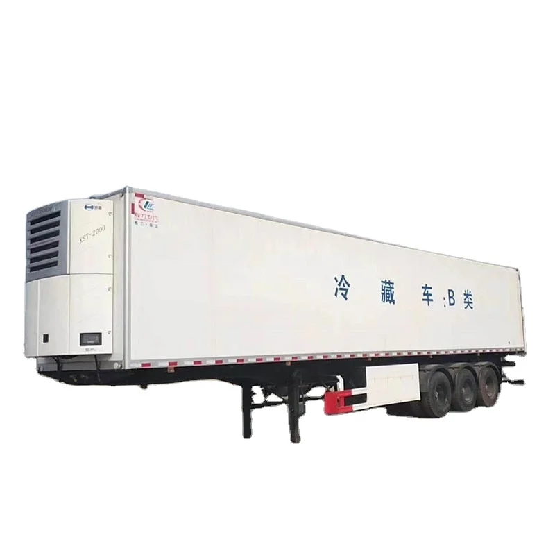 3 Axle Refrigerator Semi-trailer Meat Hook Refrigerated Trailer for Sale
