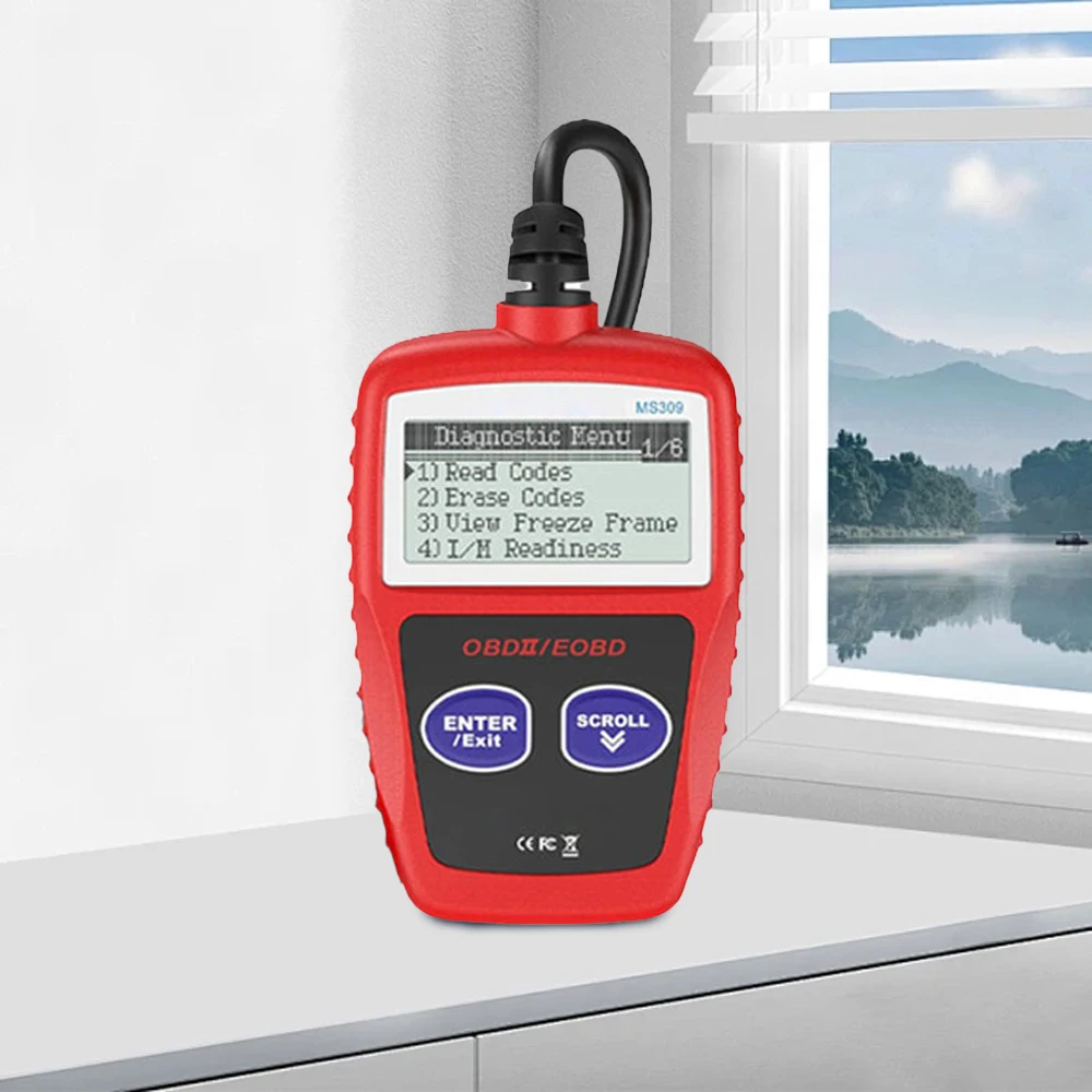 OBD 2 Car Scanner Code Reader Display ELM327 English Language Detector Model for Engine Check Essential Diagnostic Tools - view 5