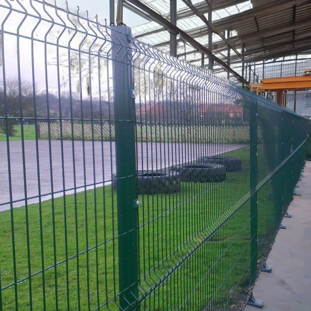 Best Price 2m Length Wire 3D Curved Garden Fence Clear View Square Post ...