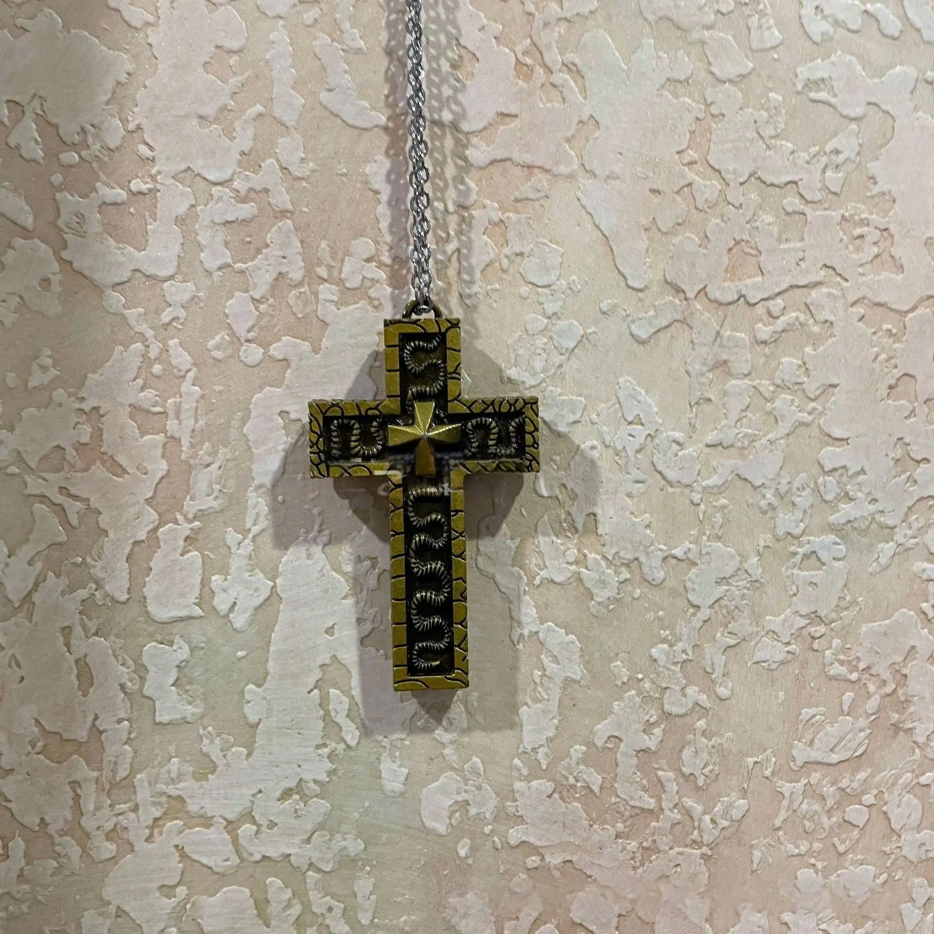 Black Stainless Steel Cross Necklace - Gothic Punk Pendant, Religious & Fashion Chain, Edgy Unisex Jewelry for Men/Women