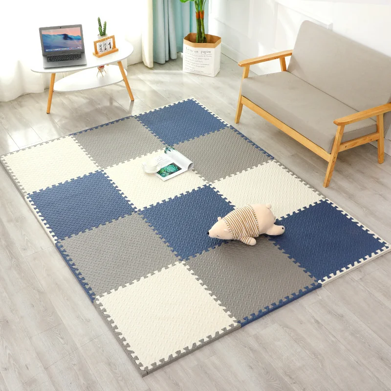 18 Uds. Tapete de 30CM para bebés, tapete de juego de rompecabezas para niños, tapete de gimnasio para ejercicio con azulejos entrelazados de espuma EVA, alfombras para niños