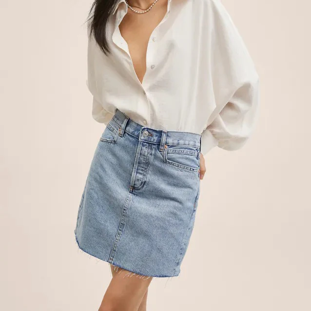 Short Jean Skirt Denim Miniskirt 
