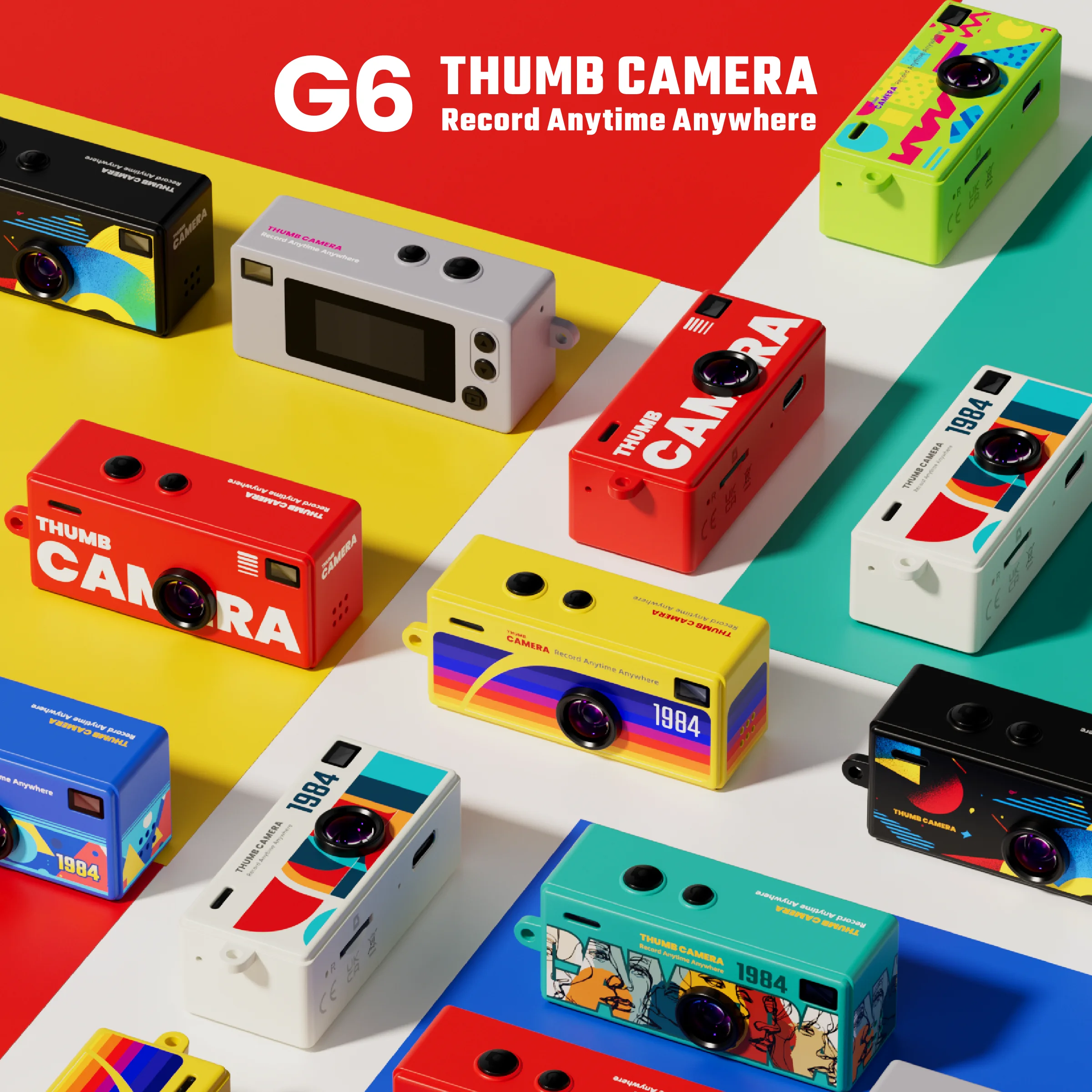 Thumb G6 Mini Retro Camera - Compact Keychain Camcorder