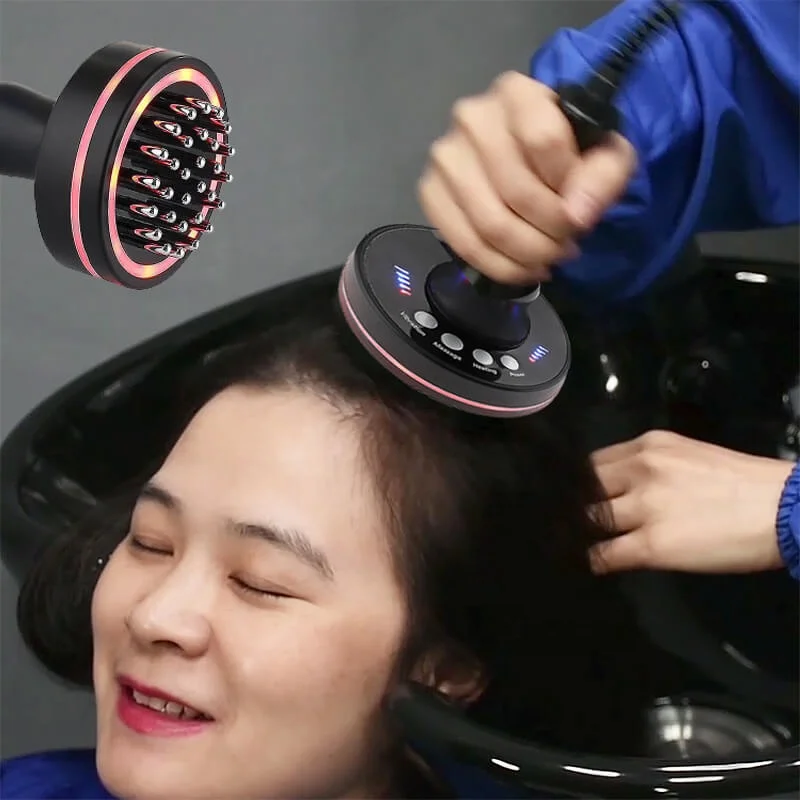 Portable 5-in-1 High Frequency Scalp Analyzer & HD Detector Ozone Therapy Hair Growth Massage Device for Salon & Home Use