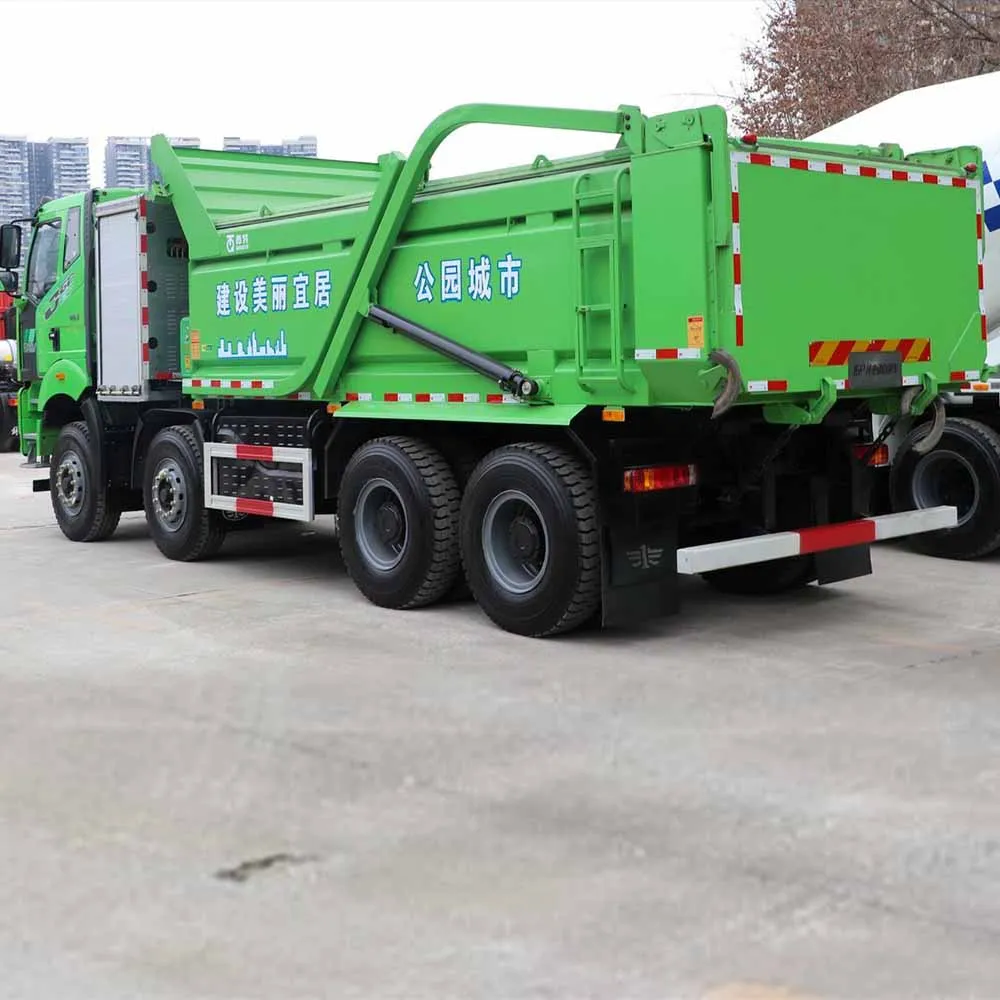 China Brand FAW Electric Dump Trucks 8*4 50-60Tons 400HP 450HP 12Wheeler Drive Tipper Dump Truck With Battery factory