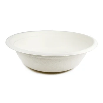 Eco-friendly Disposable  Biodegradable Bagassee Takeaway Food  Bowls Compostable Paper Pulp Bowl Disposable Sugar Cane Bowls