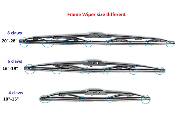 Carall Most Popular Framed Wiper Blades Auto Parts Traditional Cheap Wiper Blades