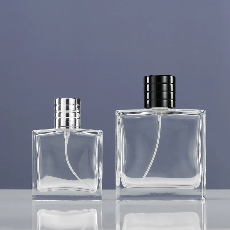 FILFEEL Parfümflasche Zum Auffüllen – 50 Ml, Transparentes Glas Mit Metall-Sprühkopf – Für Unterwegs & Reisen