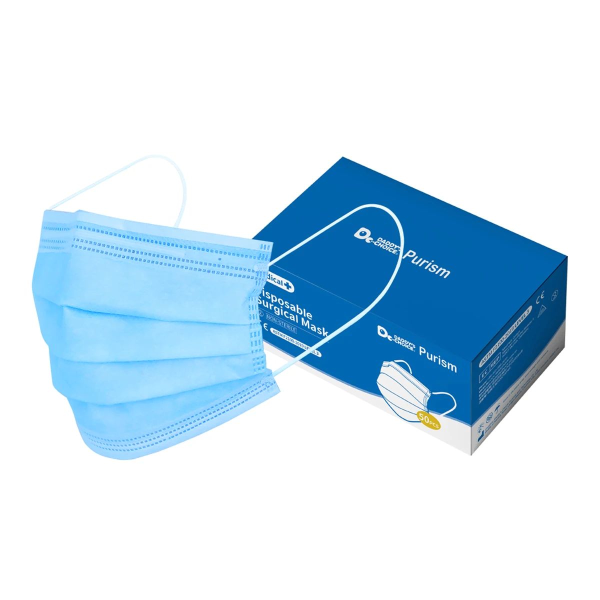 PFE 99% non-woven 3 ply surgical mask  Disposable  surgical face mask earloop type