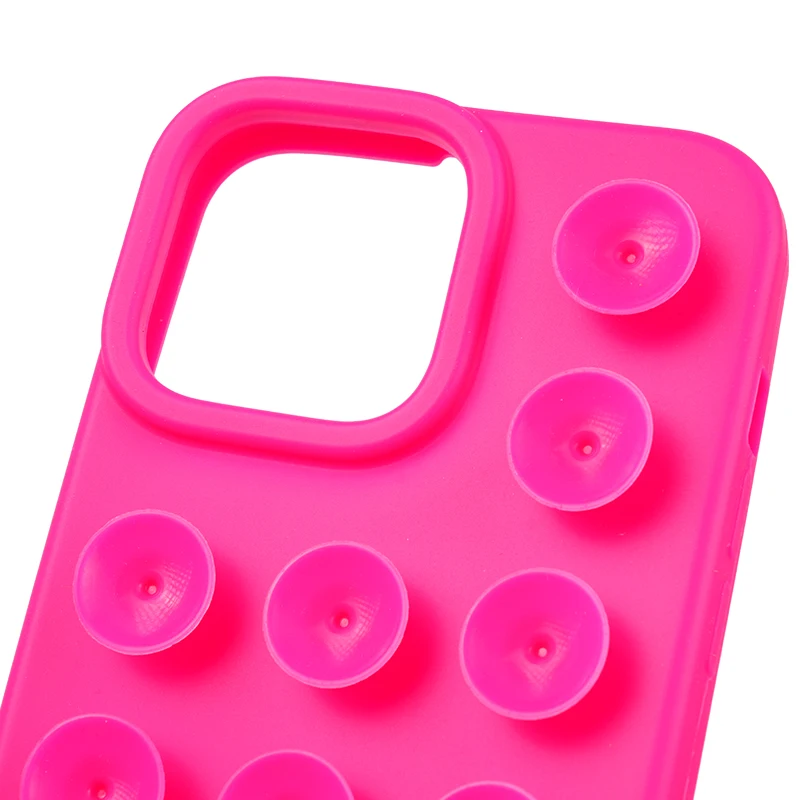 Solid Color Silicon Protective Shockproof Phone Back Cover Suction Cup Mobile Case for IPhone16 Fundas Accesorios Para Celulares