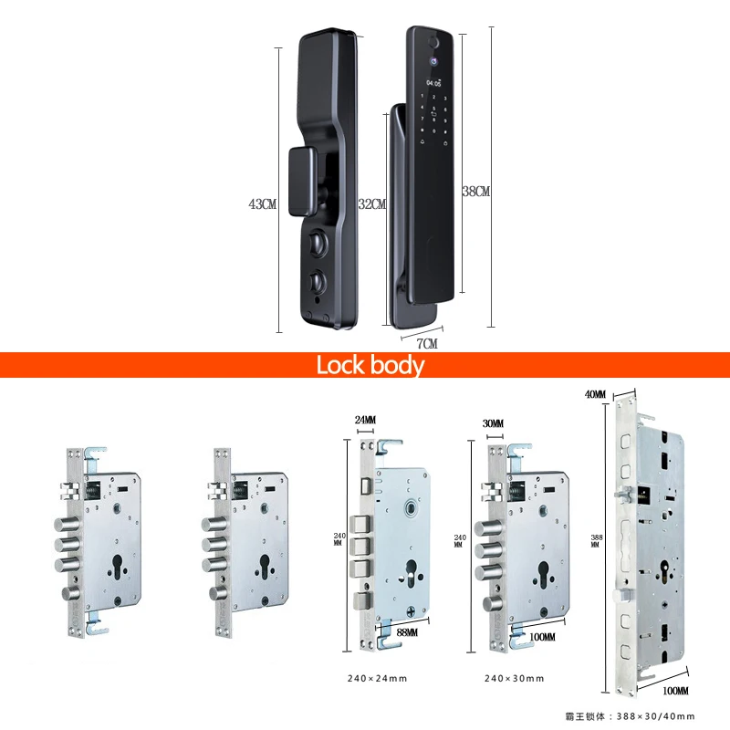 Safety Ttlock App Smart Locks New Intelligent Automatic Finger Print Lock