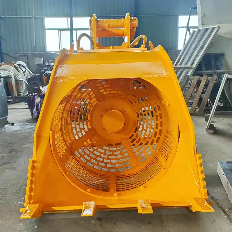 GEB Rotary Screening BUCKET Loader Screener Bucket MSB16 Loader Sieve Bucket for 5T 8T Loader