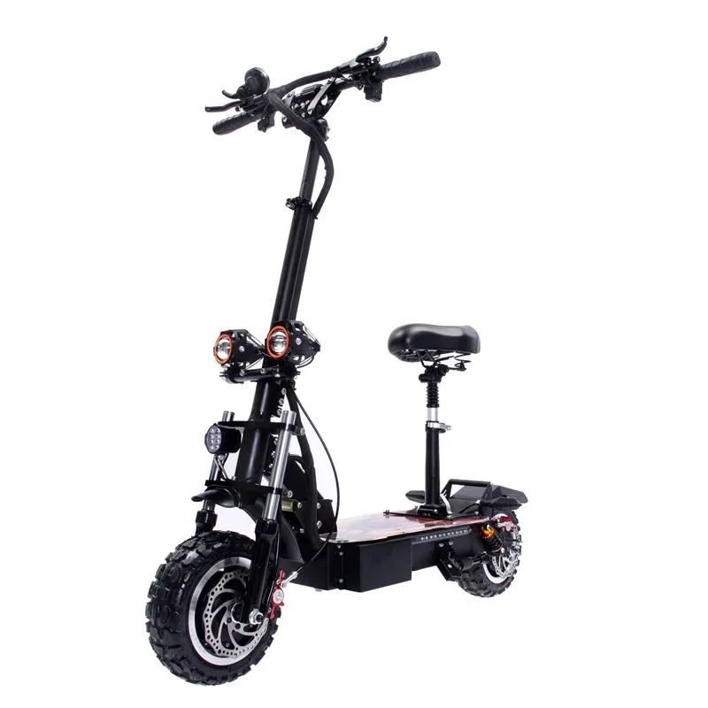 Front Hydraulic Disc Brake Electric Scooter Folded With Front Light ...