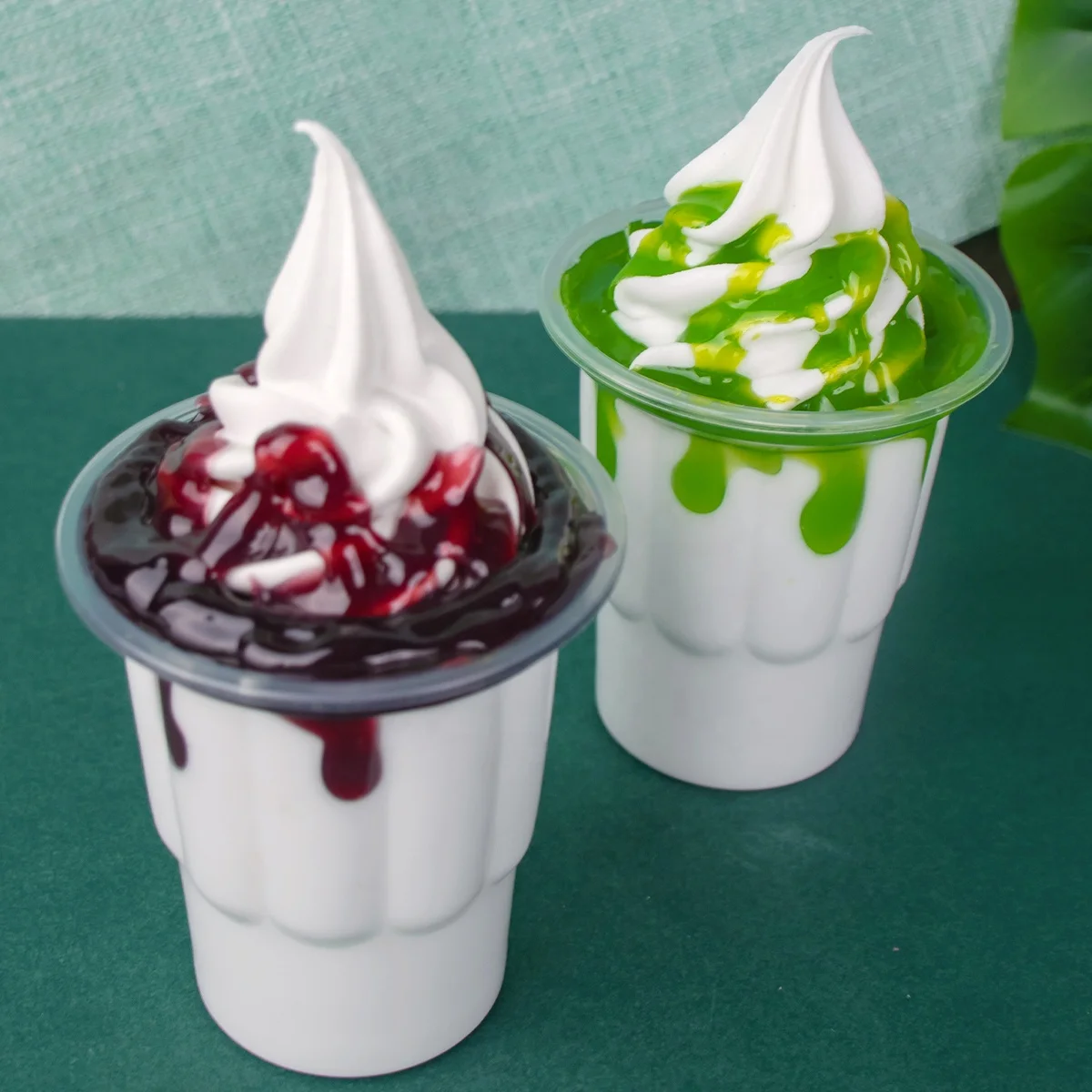 250m Soft Resin Artificial Fake Ice Cream Simulation Realistic Sundae Food Dessert Decoration Display Props Model Faux Sugar DIY