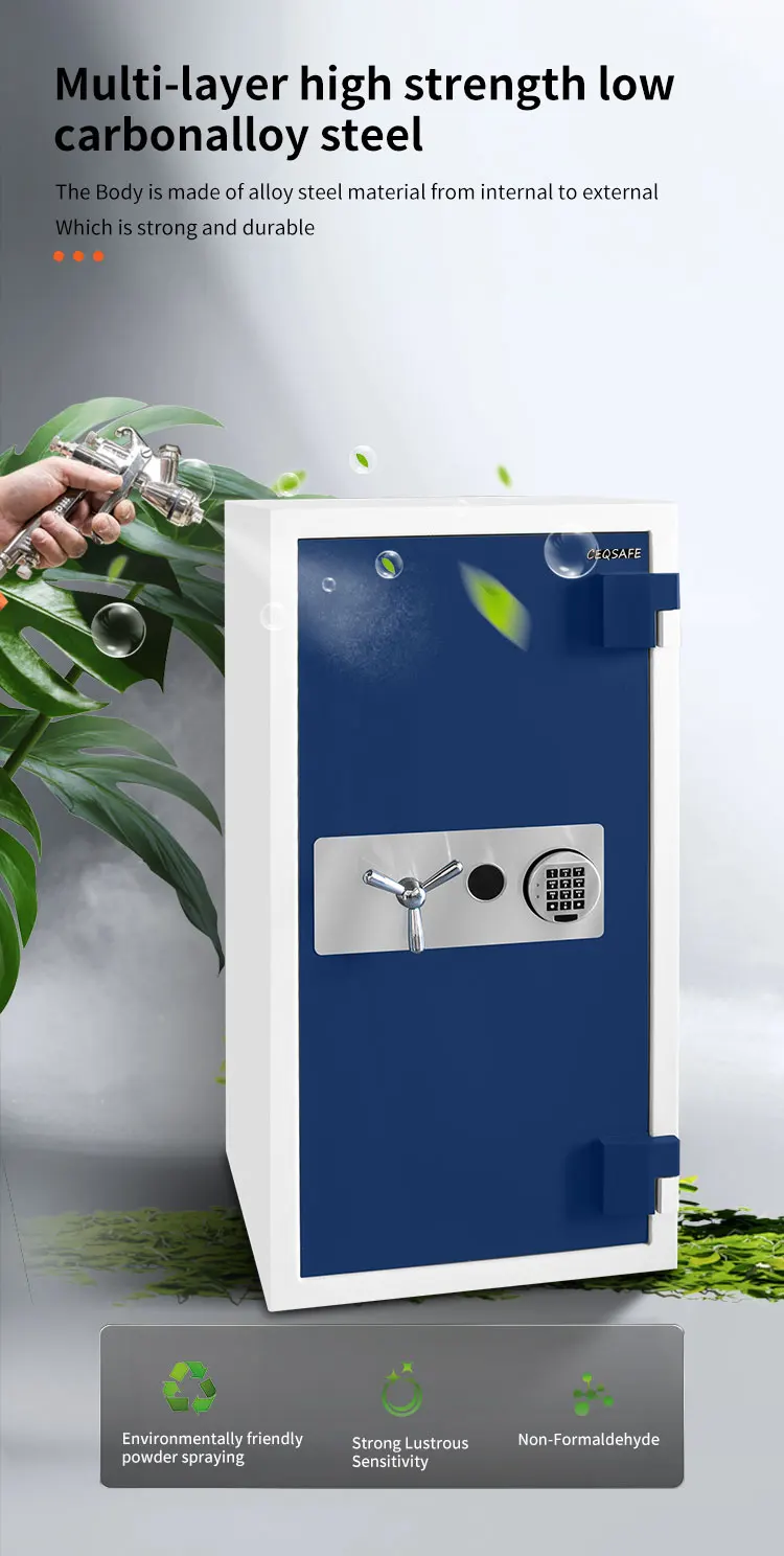 CEQSAFE High Quality Fireproof Digital Password Electronic Safe Box Smart Security Automatic Home Safes details