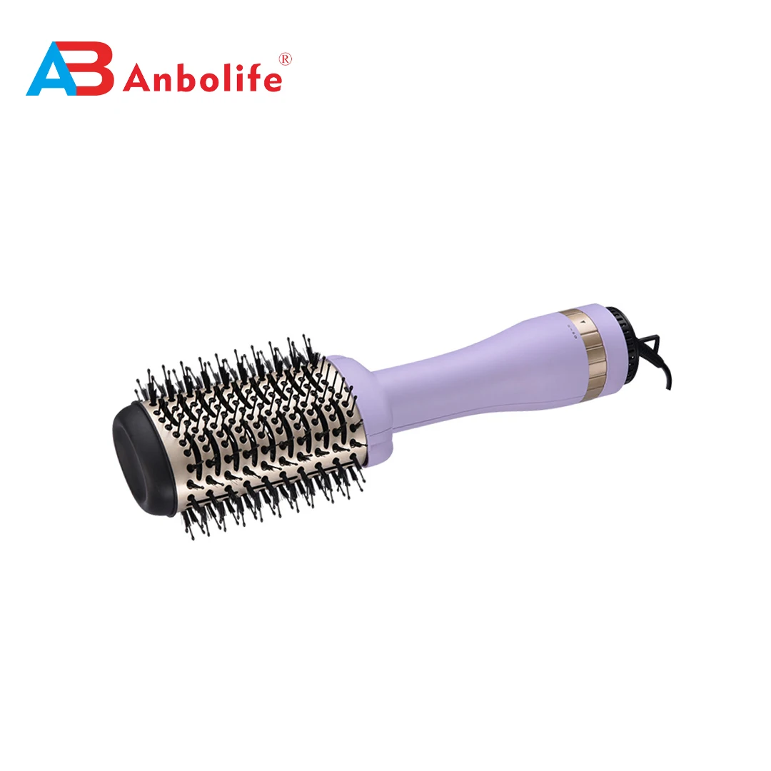 Professional Hot Air Brush with 1 Year Warranty Negative Ion Technology and Titanium Brush for Easy Hair Styling