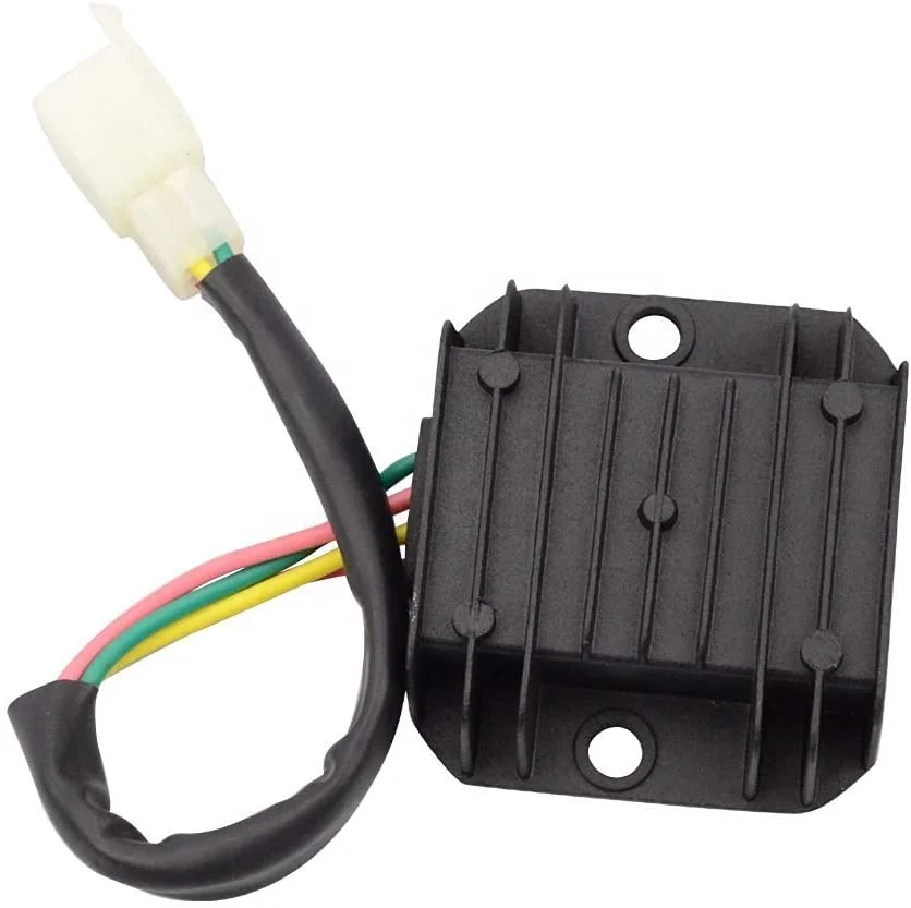 GOOFIT 4 Wire 12V Voltage Regulator For CG 125cc 200cc 250cc GY6 50cc-150cc ATV Dirt Bike Go Kart Moped Scooter