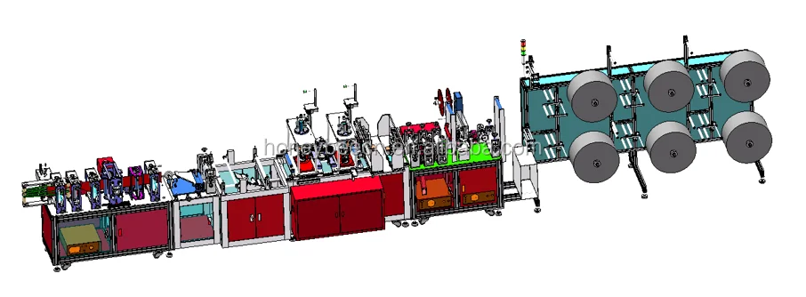 Полностью автоматический 3D 4 слойный N95 респиратор машина маска для лица делая