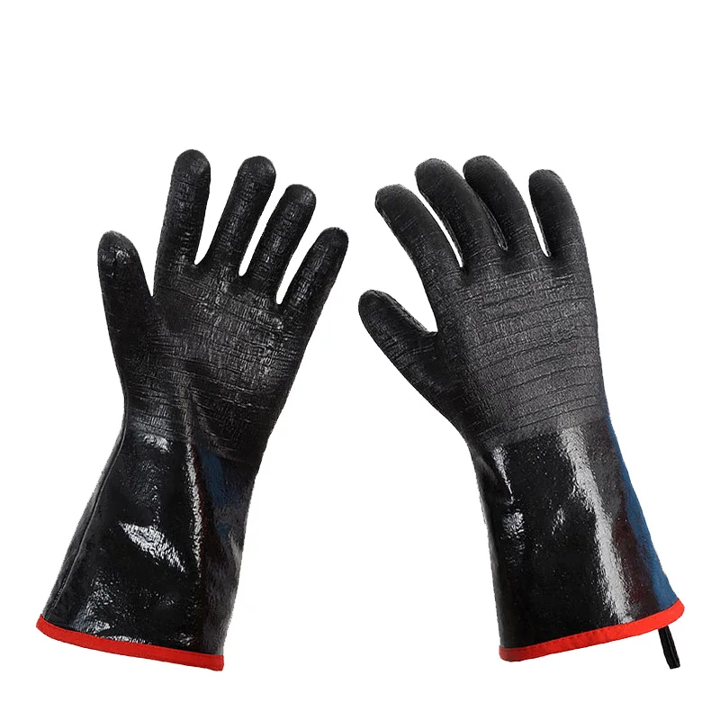 Contact Heat 500 Degree Extreme 18 inch Long Cuff Grilling Neoprene Heat Resistant BBQ Gloves