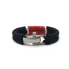 black  with silver buckle