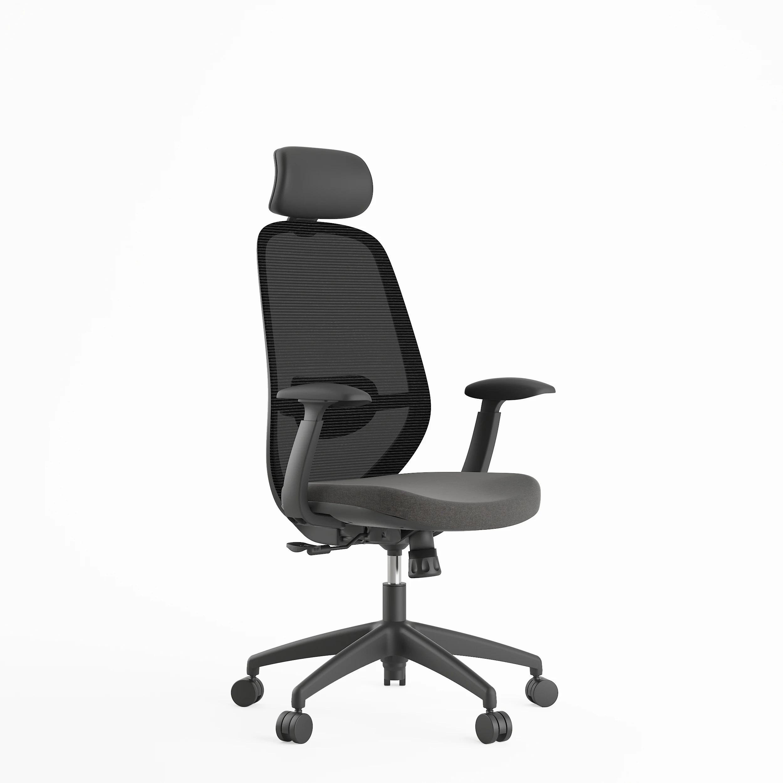 High Back New Design Ergonomic Office Mesh Chair With Adjustable Headrest Office Chair Specification For Staff And Manager