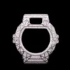 Brass Moissanite Watch Case (White Gold)