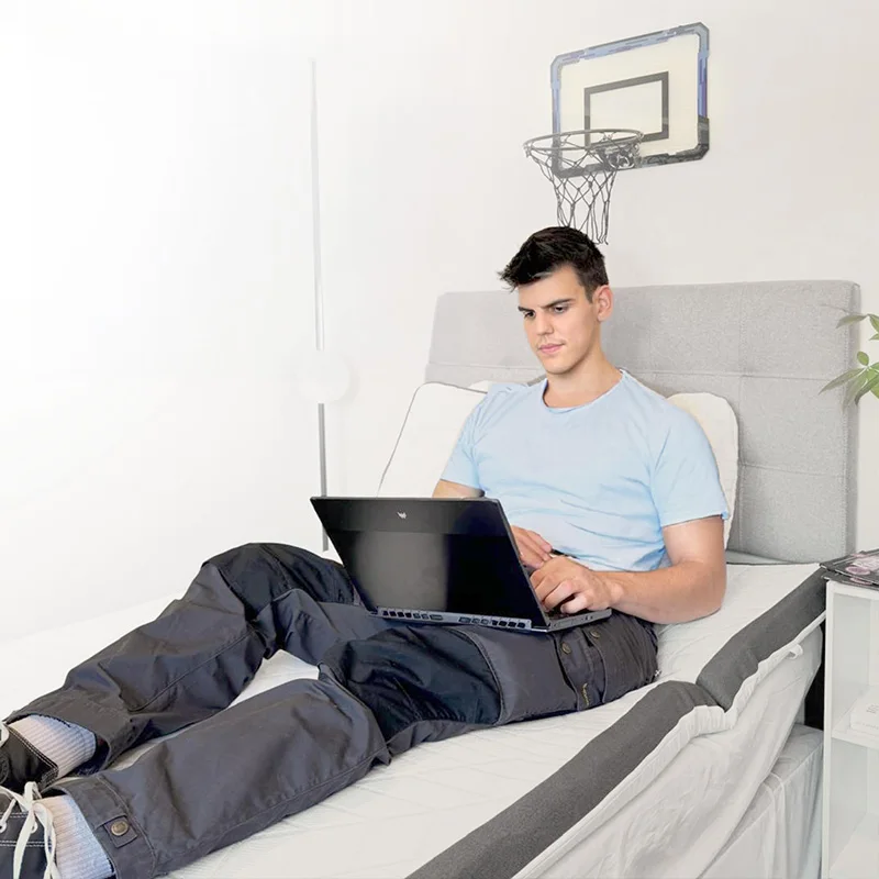 Cooling mattress topper with removable washable cover lifestyle scene