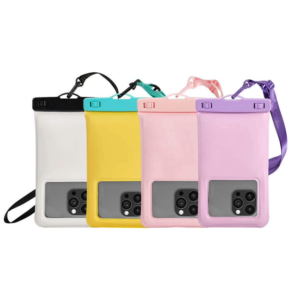 product laudtec waterproof phone pouch universal bag ipx8 floating case for swimming diving protective cover customized logo sjk1070-2