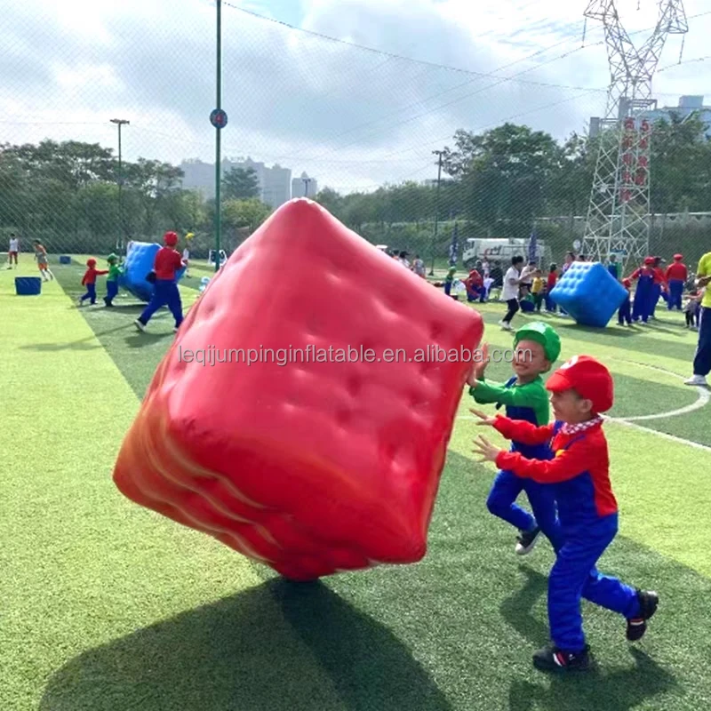 Mario Inflatable Structure Wholesale Custom Giant Inflatable Super Mario & Dice
