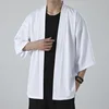 Camicia Kimono Bianca Giacca Cardigan Giapponese