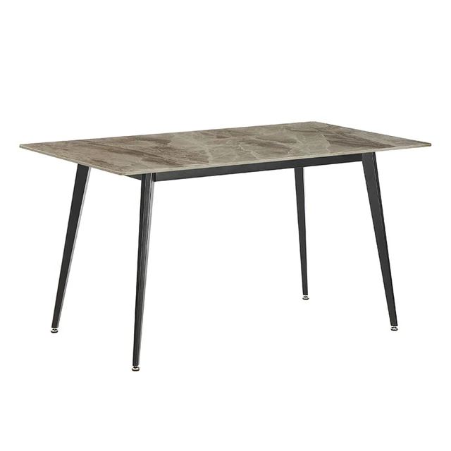 Nordic modern minimalist sintered stone rectangular dining table small apartment household dining table
