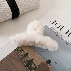 TongLing зимние красочные супер захватывающие Элегантные Заколки Для Волос Аксессуары пушистые плюшевые заколки для волос девочек и женщин длинные