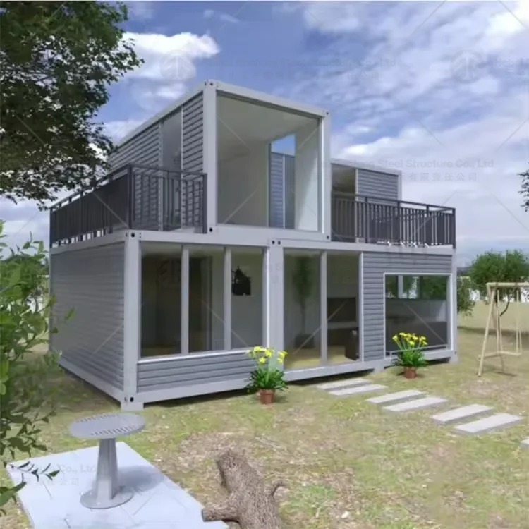 Stable Structure Cheap Light Steel Prefab Container House in South Africa