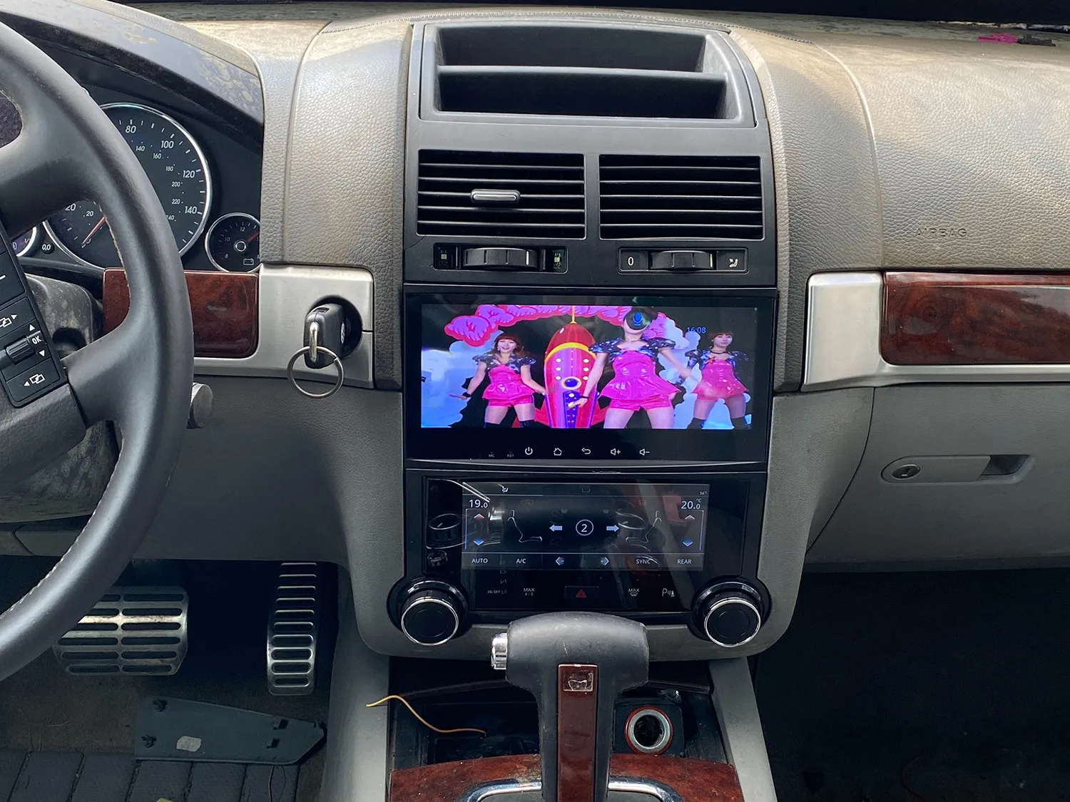 Touch Screen Climatizzatore Per Volkswagen Touareg 2003-2010 - 7 Pollici LCD, Android, Pulsanti Grandi - Foto 5