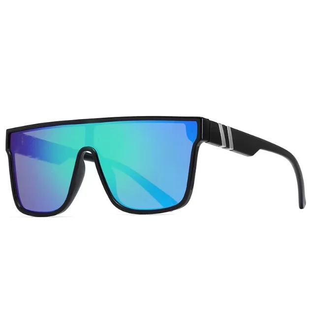 Gafas de sol originales para hombre y mujer con montura cuadrada y lentes de espejo, color rosa y azul, entrega rápida de fábrica