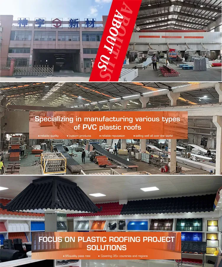 High Quality Modern Building Material Plastic UPVC Roof Sheet China PVC Plastic Roofing Tile for Warehouse Composite Materials