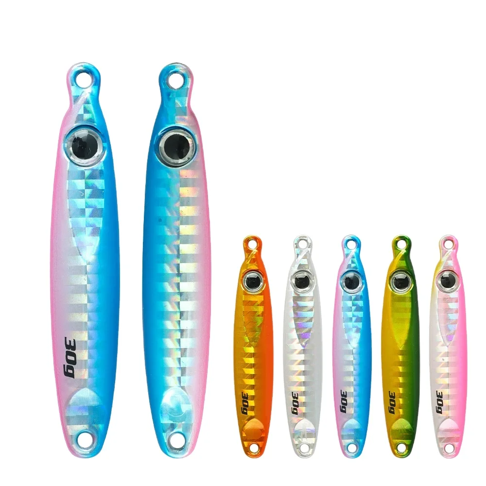 Jigging Pro 10g 15g 25g 30g 40g 60g Pesca Saltwater Metal Fishing Lures Tungsten Jigs