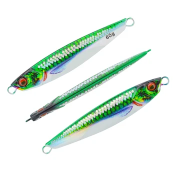 40g 60g 80g 3D Printed with Scale Slow Saltwater Fishing Jig Lure Metal Bait Major Craft-jigpara Slim – Metal Jig – view 3