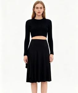 Ladies Fashion A-Line Skirts - Women's Summer Pleated Skirts, Office Skirts for Ladies & Women Long Office Skirts