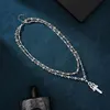 Silver Cross Necklace - 7